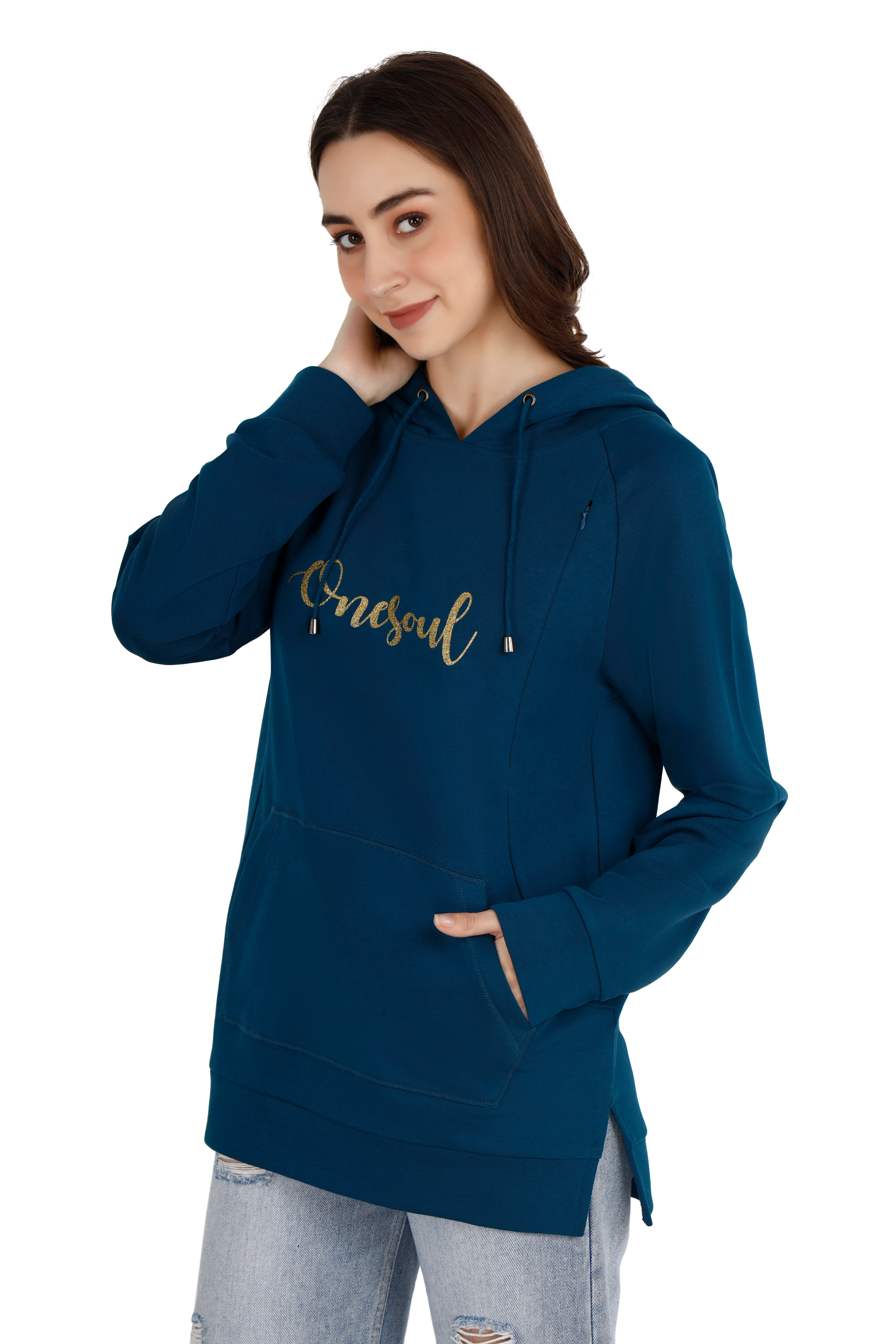 Classic Navy Hoodie - View 1